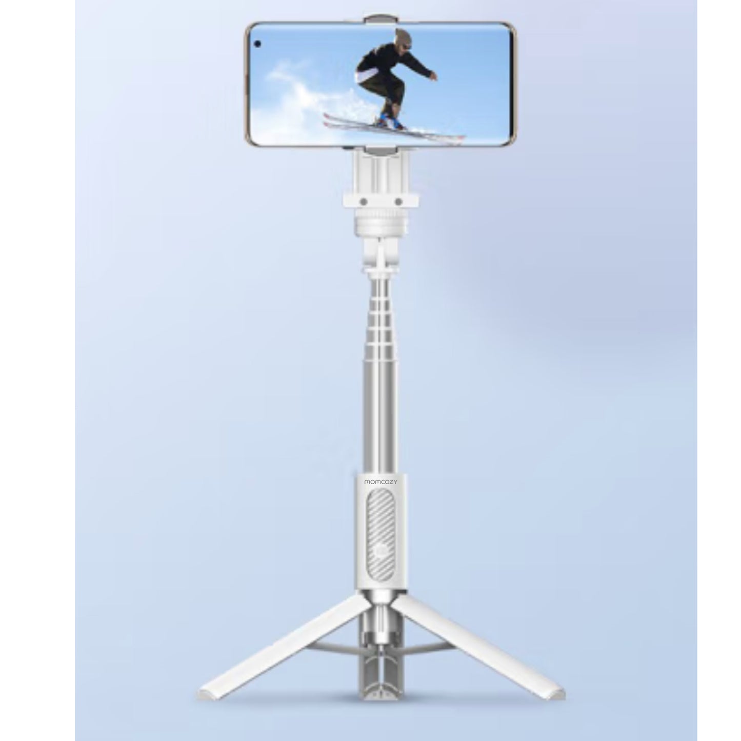 MOMCOZY Selfie Stick, Extendable Selfie Stick Tripod with Wireless Remote