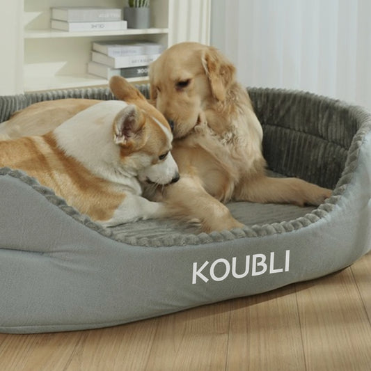 KOUBLI Foam Sofa with Removable Washable Cover, Beds for Household Pets