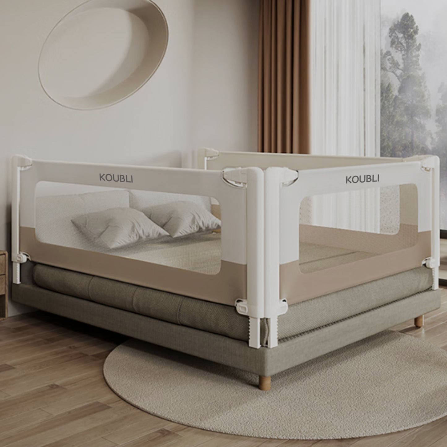 KOUBLI Breathable Mesh Crib Liner – Classic Collection-Bumper Guards for Cots