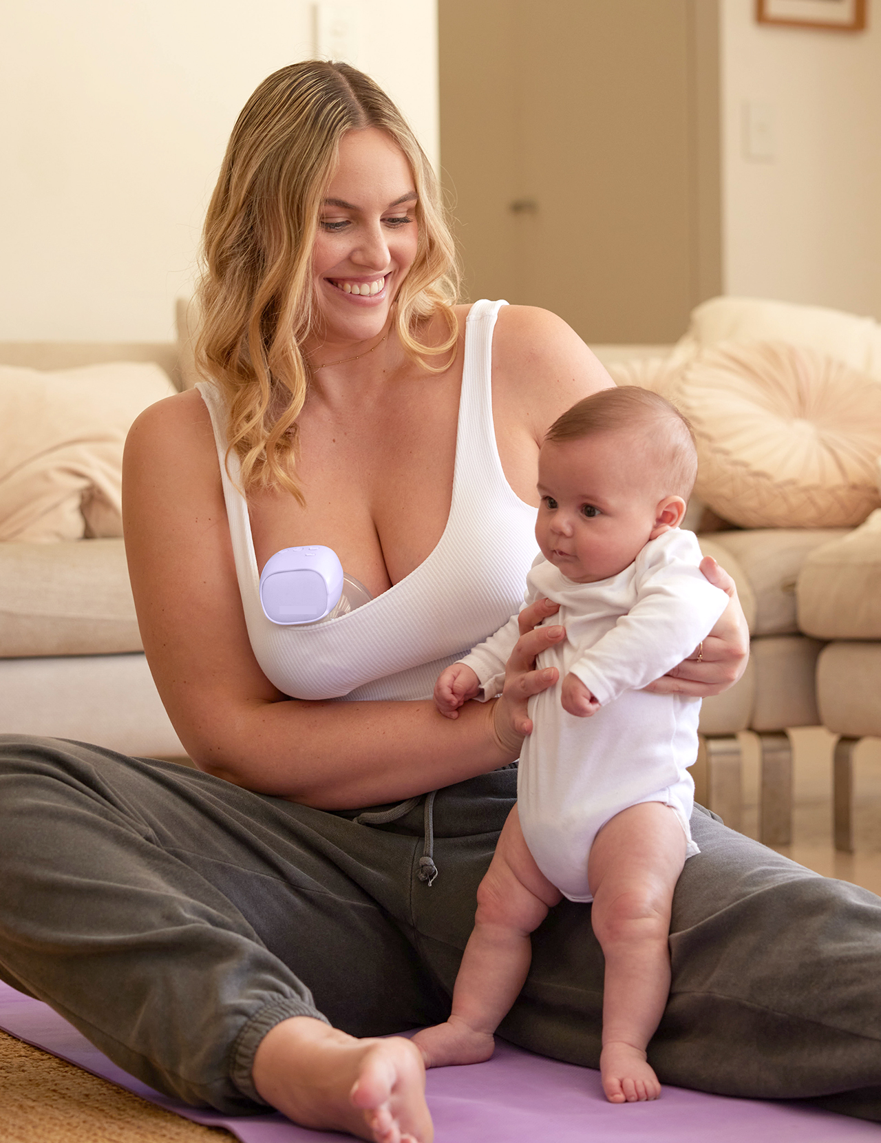 Wearable Breast Pump S9 Pro Longest Battery Life, 2Pcs Purple
