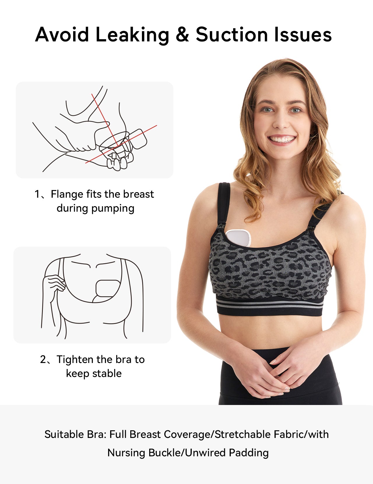 Wearable Breast Pump S9 Pro Longest Battery Life, 2Pcs Gray