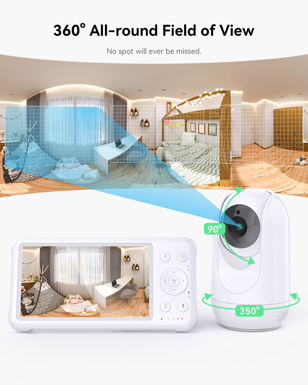 Video Baby Monitor with 1080p Full HD Camera