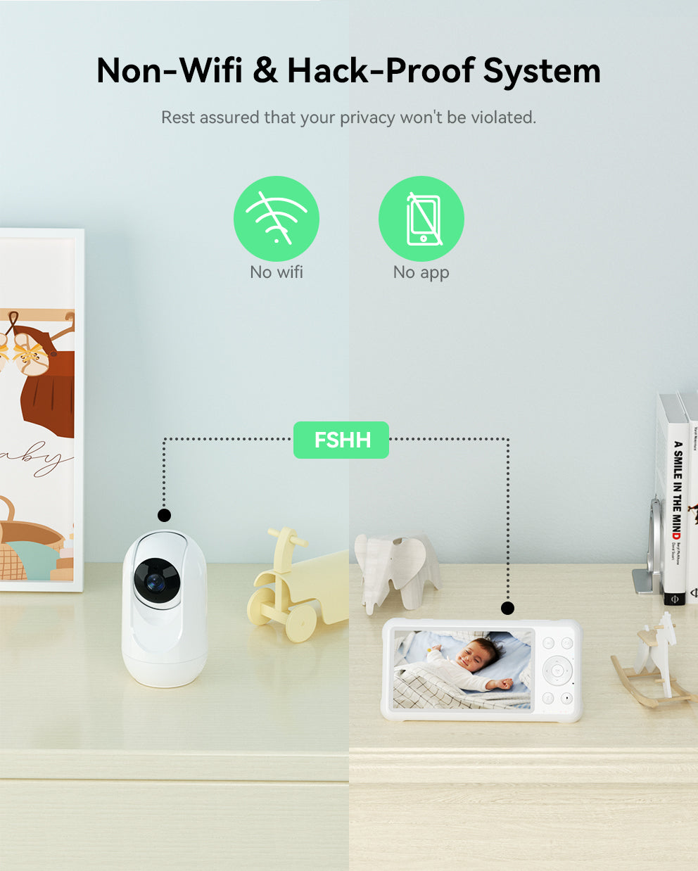 Video Baby Monitor with 1080p Full HD Camera