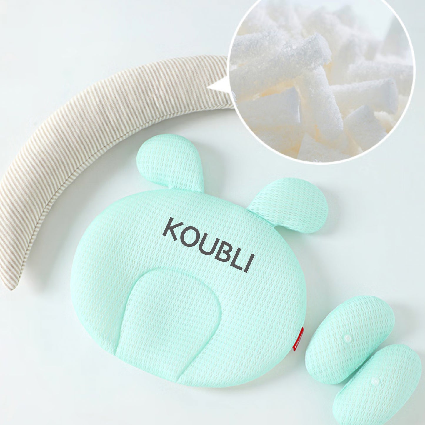 KOUBLI Pillow for Baby Boys & Girls Cute Shape Infant Newborn